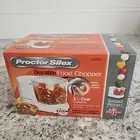Proctor Silex 72500RY 1.5 Cup Durable Food Chopper Processor, White, New In Box