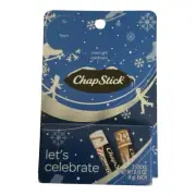 ChapStick Let’s Celebrate Holiday Lip Balm Gift Card Holder - 0.15 Oz Blue