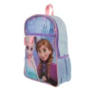 Bioworld DISNEY FROZEN Princess Anna & Elsa Shimmer Backpack 17" x 12" x 4" NWT