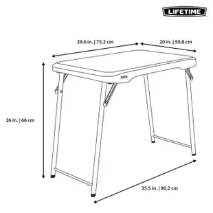美兒小舖COSTCO好市多線上代購～Lifetime 個人折疊桌(1入)