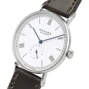 nomos glashütte Ludwig 38 enamel white watch men TO06482