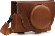 MegaGear Ever Ready Genuine Leather Camera Case Compatible with Sony Cyber-Shot DSC-RX100 VII