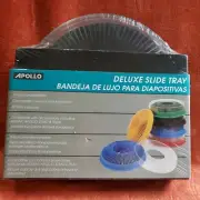 NEW Vintage Apollo Deluxe Carousel Slide Tray 80 Capacity Universal Color Coded