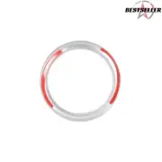 Dash Center Clock Decor Circle Silver Alloy Cover Trim for Porsche Macan 2015-21 (for: Porsche)