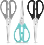 Kitchen Shears Scissors, iBayam 3-Color Stainless Steel Dishwasher Safe Food for