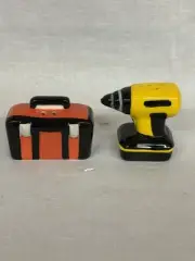 Cracker Barrel Drill & Toolbox Mini Salt & Pepper Shakers - Set