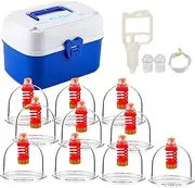 Cupping Set-Cupping| Cupping Therapy Sets Cupping Set Cupping-Chinese Cupping Therapy Set/No Flame Design/Suction Type/Suitable for Whole Body/for Home Use/10-Cups, duolaaimengshop-12