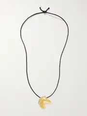 [YSSO] YSSO - Aethon Gold-plated And Cord Necklace - One size One size Gold