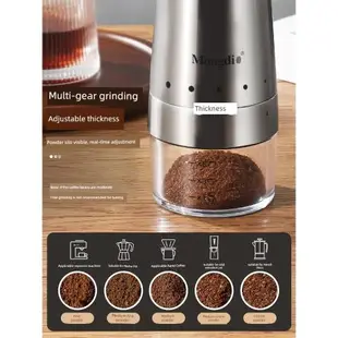咖啡豆研磨機電動磨豆機家用小型便攜全自動研磨器磨粉手磨咖啡機