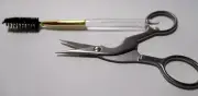 NEW - "Tweezerman" - Stainless Brow Shaping Scissor and Brush