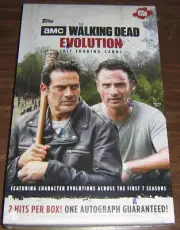 2017 TOPPS WALKING DEAD EVOLUTION Sealed Hobby Box - 24 Packs (2 Hits per box)