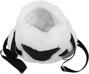 [OATIPHO] Cute Cat Paw Design Plush Fabric Crossbody Bag Shoulder Bag Toiletry Organizer School and Casual Outings