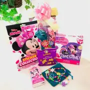 Birthday or Get Well Gift Basket for Girls Kids Disney Minnie Girls 3-6