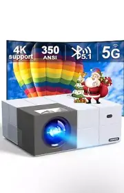 Native 1080P 5G WiFi Bluetooth Projector