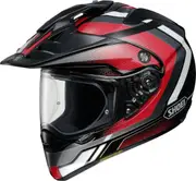 Shoei Hornet ADV Souvereign Motocross Helmet, black-white-red, Size XS for Men Black White Red