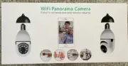 360 Panoramic WiFi Camera Light Bulb