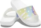 Crocs classic slide flat sandals in tie dye graphic Women Size 11