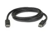 ATEN 3m DisplayPort Cable, supports up to 8K (7680 x 4320 @ 60Hz), DP 1.4, High Bit Rate 3 (HBR3) bandwidth of 32.4 Gbps