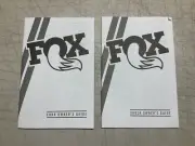 Fox Bicycle Fork/Rear Shock Owners Manual (New)