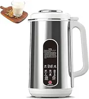 Automatic Nut Milk Maker, 1.2L Soy Milk Machine with LED Display, 304 Stainless Steel Liner, Noise Reduction, 24h Appointment, Automatic Cleaning, for Soy, Juice, and Almond
