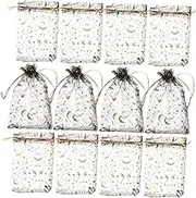 iplusmile 100Pcs Organza Bags with Drawstring Lightweight Fine Mesh present Pouches for Weddings Parties Showers DIY Goodies and Jewelry Storage