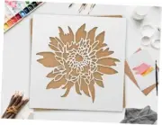 Flower Stencil, 10x10 inch, Reusable Large Design for Wall Art, Painting Aster