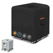 IBC Tote cover 330 gallon water tank protection cover zipper 330 gallon Black