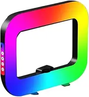 Snblzhef RGB Ring Lighting Photography Rechargeable Selfie Light Portable Phone Live Video, Makeup Studio RABIT Cage Fill Light