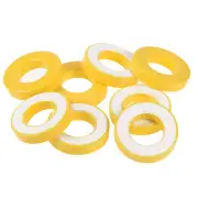8pcs 21 x 39 x 8.5mm Ferrite Ring Iron Powder Toroid Cores Yellow White