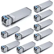 10GBase-LR SFP+ Transceiver, 10G 1310nm SMF SingleMode Fiber Optic Module, 10...
