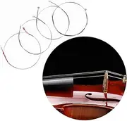 Violin Strings Set Silver Stainless Steel Tone for 4/4 Size