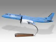 Saab 2000 Seaborne Airlines Desk Wood Airplane New Model Small Scale 1/100