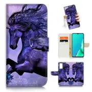 ( For Vivo Y20S ) Wallet Flip Case Cover AJ23474 Tribal Horse