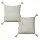 NNEDSZ Accessorize Indra Cotton Cushion Cover Grey