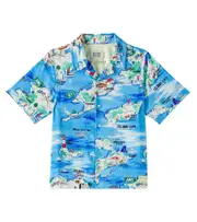 [Scotch & Soda Kids] Scotch & Soda Kids Printed jersey shirt Y 12 blue