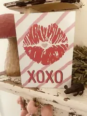 Block Wood Sign "Reversable" - Valentine's Day Huntington Home Shelf Sitter