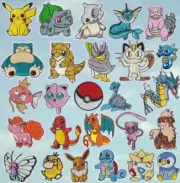 Pokemon Characters Iron/Sew On Patch Quality Embroidered Applique Pikachu
