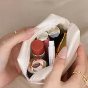 PU Leather Mini Cosmetic Bag Portable Makeup Bag Wallet Lipstick Storage Pouch