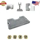 Stainless Steel Beer Drip Tray with Tower Cutout: Mess-Free Kegerator Companion