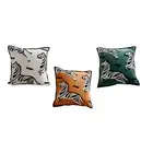 Throw Pillow Cover Square Cushion Cover Embroidery Zebra Modern Pillow Case for