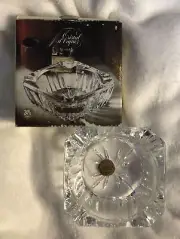 New In Box Cristal d'arques Genuine Lead Crystal ashtray Made In France Blois