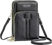 [Generic] Fashion Women Artificial Leather Solid Color Zipper Phone Bag Shoulder Bag Messenger Bag Prairie State College