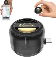 Portable 5X Speaker Amplifier–Plug & Play for Music/Calls, Mini Portable Speaker Crystal Clear Sound with 3.5mm and Type-c for Smartphone Tablet (Black,Type-c Interface)