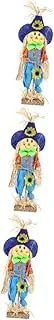 BESPORTBLE 3pcs Scarecrow Ornament for Yard Autumn Harvest Festival Decor Festive Outdoor Scarecrow for Garden Backyard and Photography