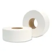Jumbo Roll Tissue 2-ply Septic Safe Bathroom Tissue White 12 Rolls Per Case