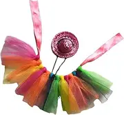 3 Sets Chameleons Accessories Lizard Clothes Set for Party Decorative Skirt Hat