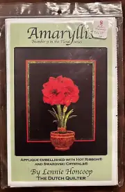 Lennie Honcop, The Dutch Quilter "Amaryllis" No. 9 ~ Applique Pattern Only ~ New