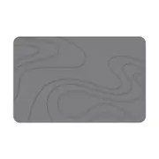 Hard Diatomite Bath Mat Stone Bath Mat Super Dry Anti-Slip Foot Shower Mats in Dark Grey