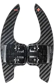 Car Steering Wheel Shift Paddles for Camaro 2016 2014 2018 2019 2020 2021 2022 2023 Car Steering Wheel Carbon Fiber Shift Paddle HTEOPOEKFR(Black)