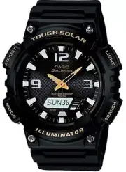 CASIO Men's Wrist Watch AQ-S810W-1B | Tough Solar Power, 100M Water Resistance